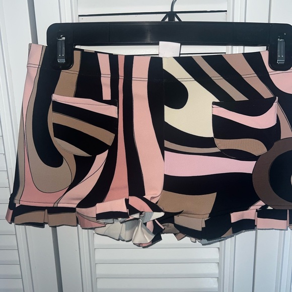 Emilio Pucci Marmo Print Flare Shorts - Picture 2 of 4